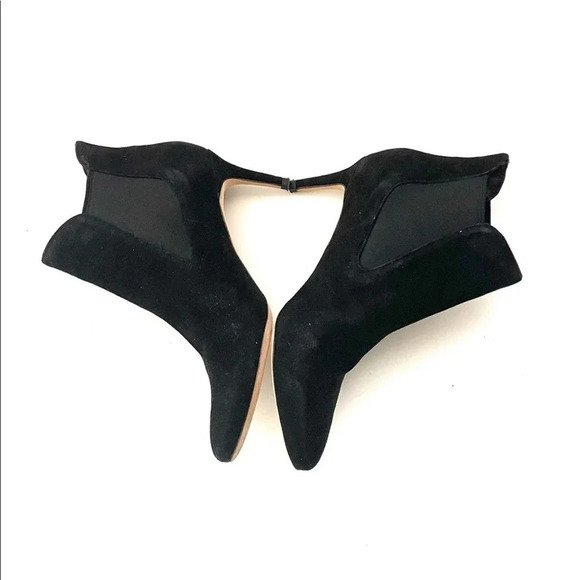 Cole Haan Carmen Black Suede Heeled Bootie Size 5.5B D42132 - Picture 2 of 8